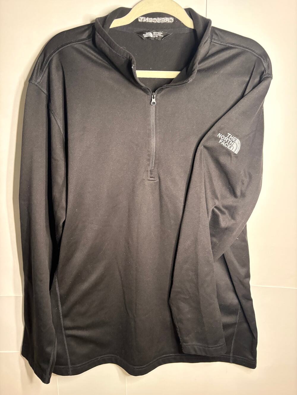 The North Face XL Black Zip Pullover Performance Top